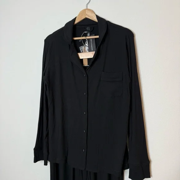 New SKIMS Soft Lounge Rib Sleep Set - Onyx black size small - Picture 5 of 14